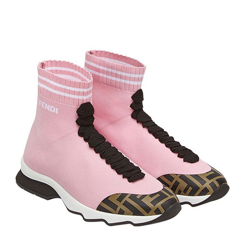 a6228t6835粉色女士休闲运动鞋芬迪f15em香港直邮fendi