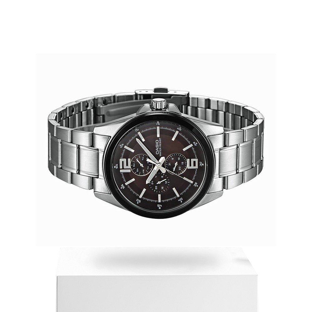 香港直邮casio卡西欧简约经典不锈钢表带手表casimtpe306d5a日韩腕表