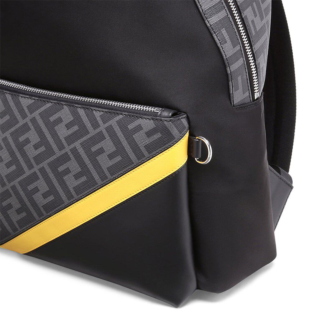 香港直邮fendi男士双肩包黑色背带舒适简约7vz042双肩背包