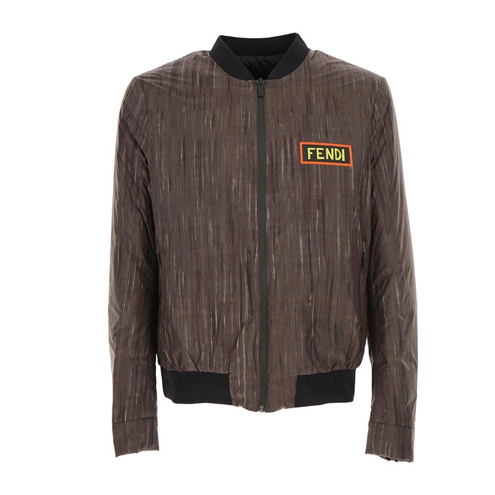 香港直邮fendi芬迪男士棉纶咖啡色夹克外套faa571a0daf0gme夹克