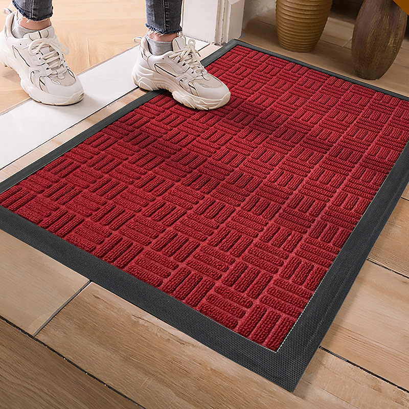 新年红色入户地垫家用门口防滑地毯门垫进门地垫