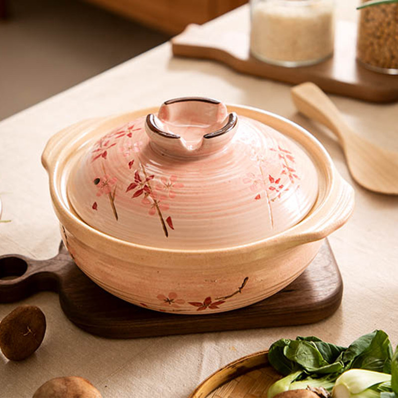 万土烧土锅日本煲汤砂锅炖锅燃气明火家用耐高温砂锅