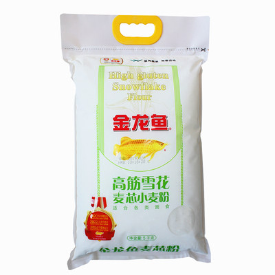 金龙鱼高筋雪花麦芯小麦5kg家庭通用面粉筋道面粉