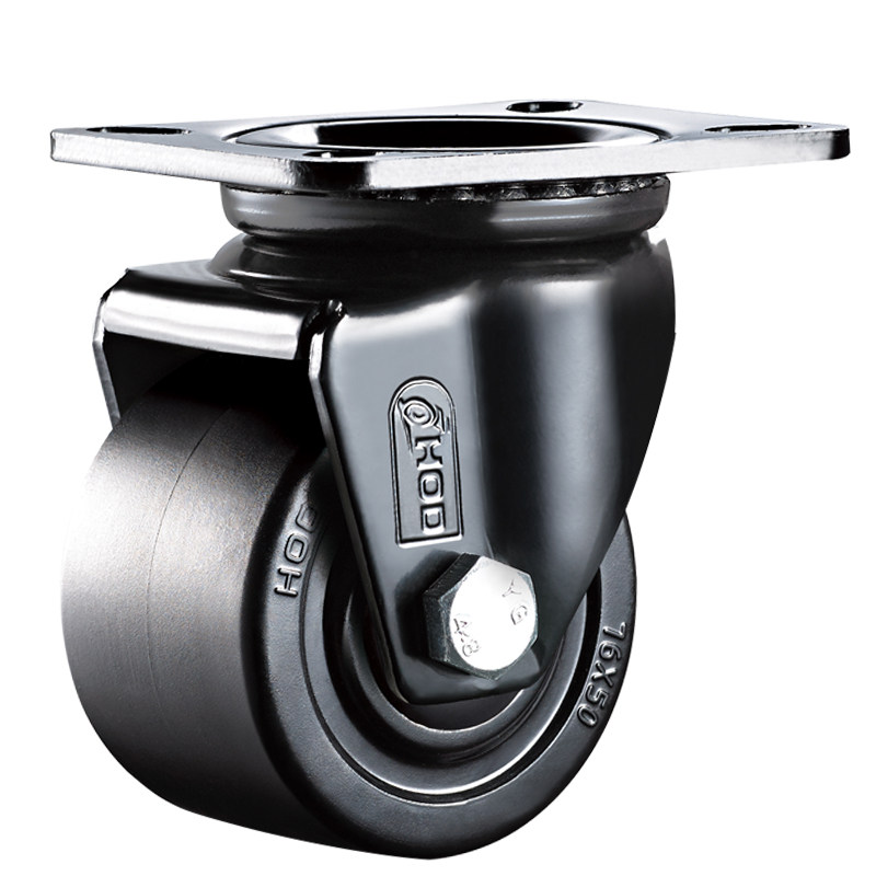 厚德2寸低重心轮脚轮耐磨尼龙万向轮轮子重型3寸加重转向轮工业用