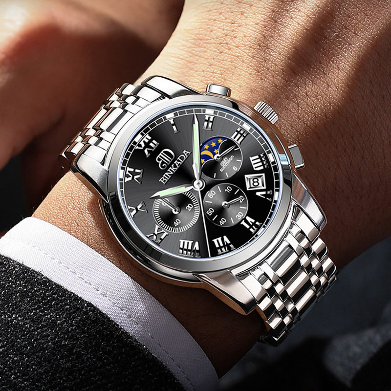 宾卡达5003g瑞士全自动机械表国产国产品品牌名牌防水国产腕表