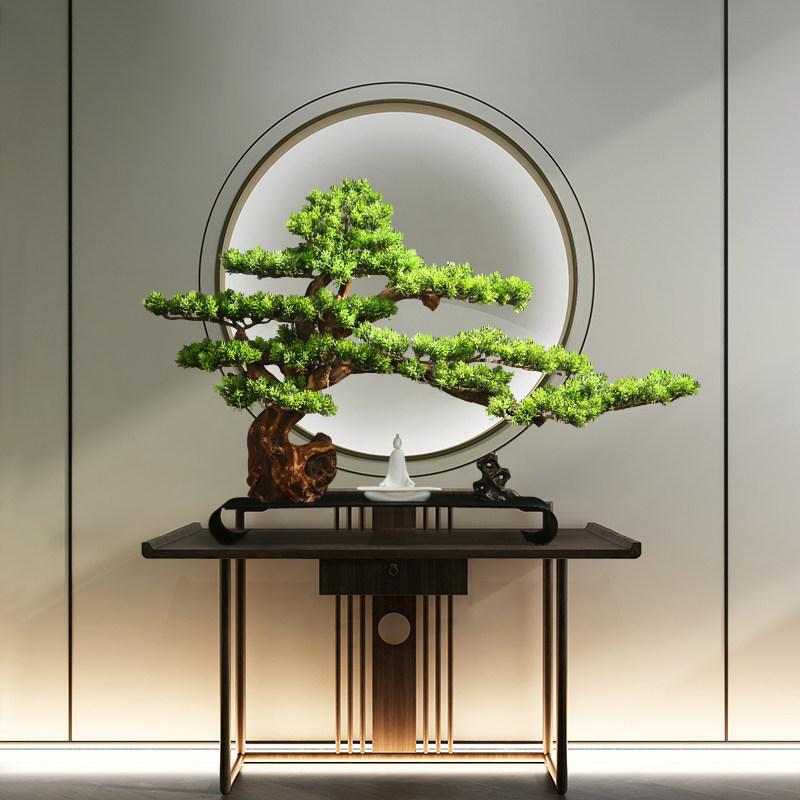 朴记玄关办公室酒店空间禅意山水创意新中式摆件摆件