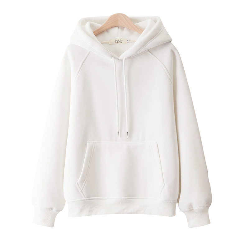 2021加绒加厚卫衣女连帽宽松韩版秋冬新款潮ins春秋学生薄款外套