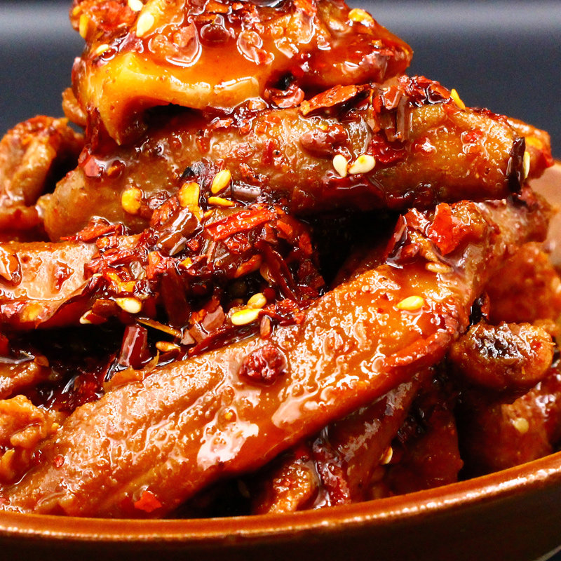 【萌妖小厨】a香辣鸭锁骨四川特产麻辣零食小吃鲜香冷吃零食 - 必应鸟