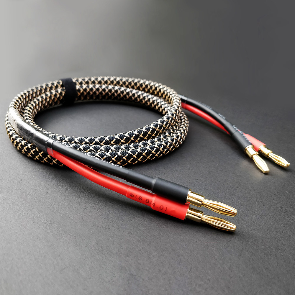 新品发烧主音音箱喇叭纯铜音响线缆连接线功放线材