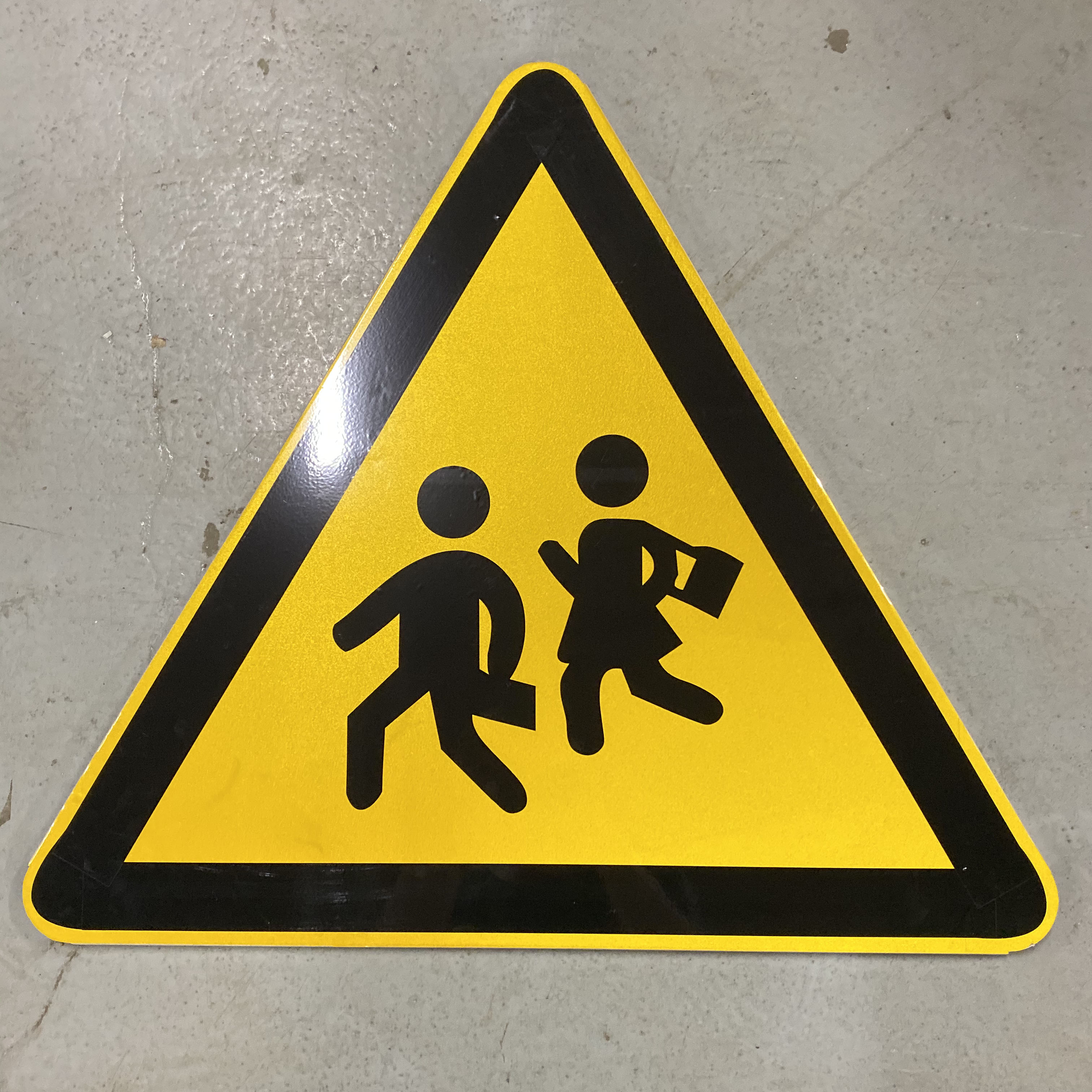 三角交通交通标志标志牌村庄十字路口左右急转弯指示牌安全标志