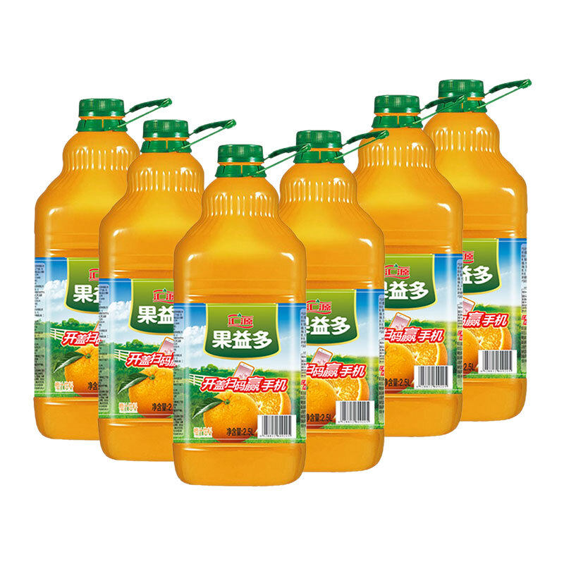 饮料橙汁汇源果汁益多25l饮品橙味大瓶果汁饮料纯果蔬汁