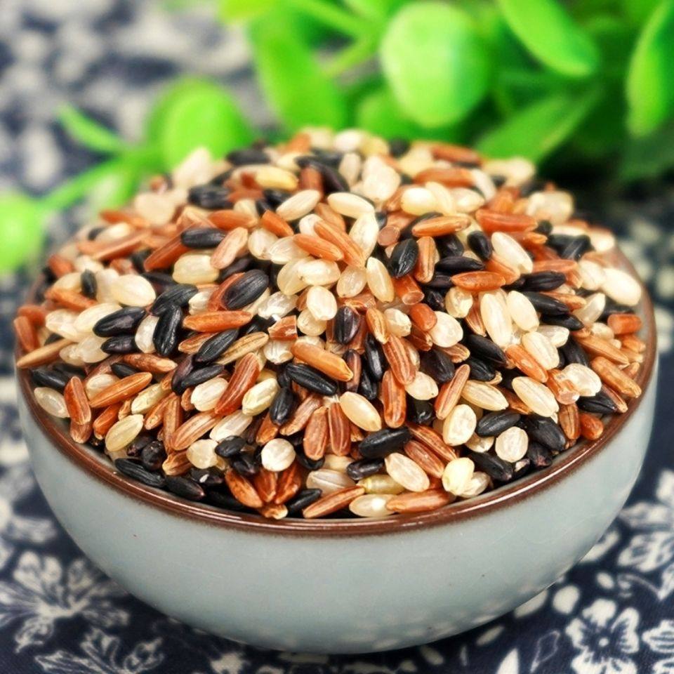 五色糙米3斤装糙米饭健身脂减五谷杂粮饭低糖米糙米