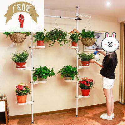 顶天立地花架花架子子多绿萝多层阳台客厅落地式悬挂式多肉植物