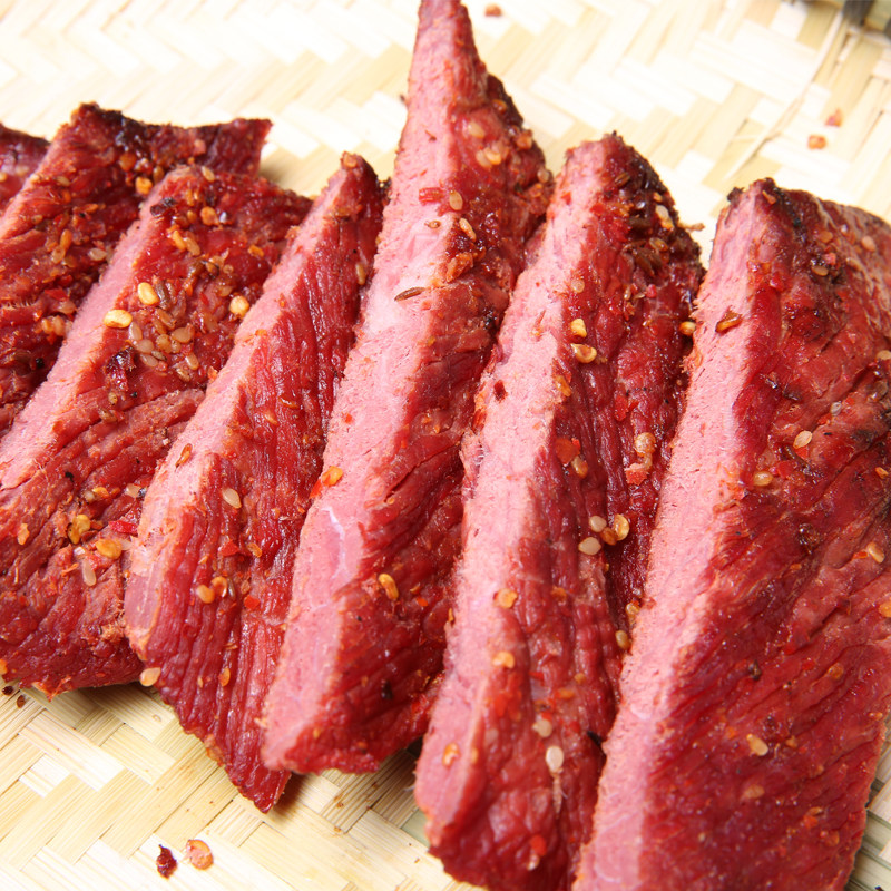 云南傣味现烤火烧干巴正宗民族手撕麻辣五香牛肉类