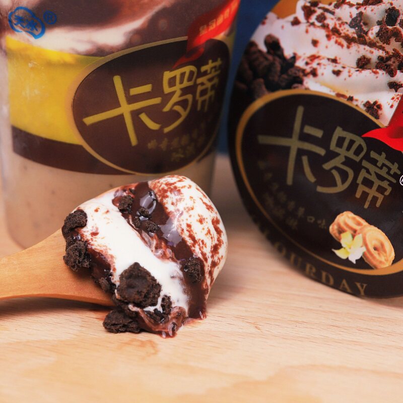 曲奇自选系列天冰冰卡罗蒂皇冠焦糖香草口味冰淇淋