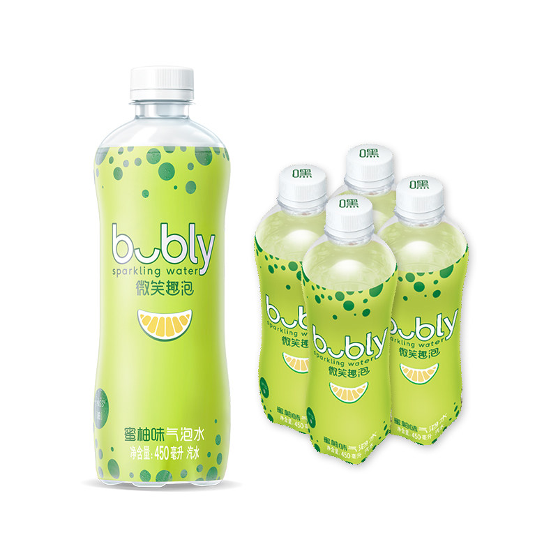 微笑趣泡无糖气泡水450ml6瓶