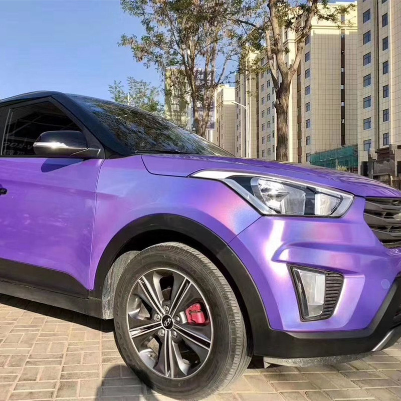 汽车车身改色彩虹七彩镭射全车贴膜车改色膜改色膜