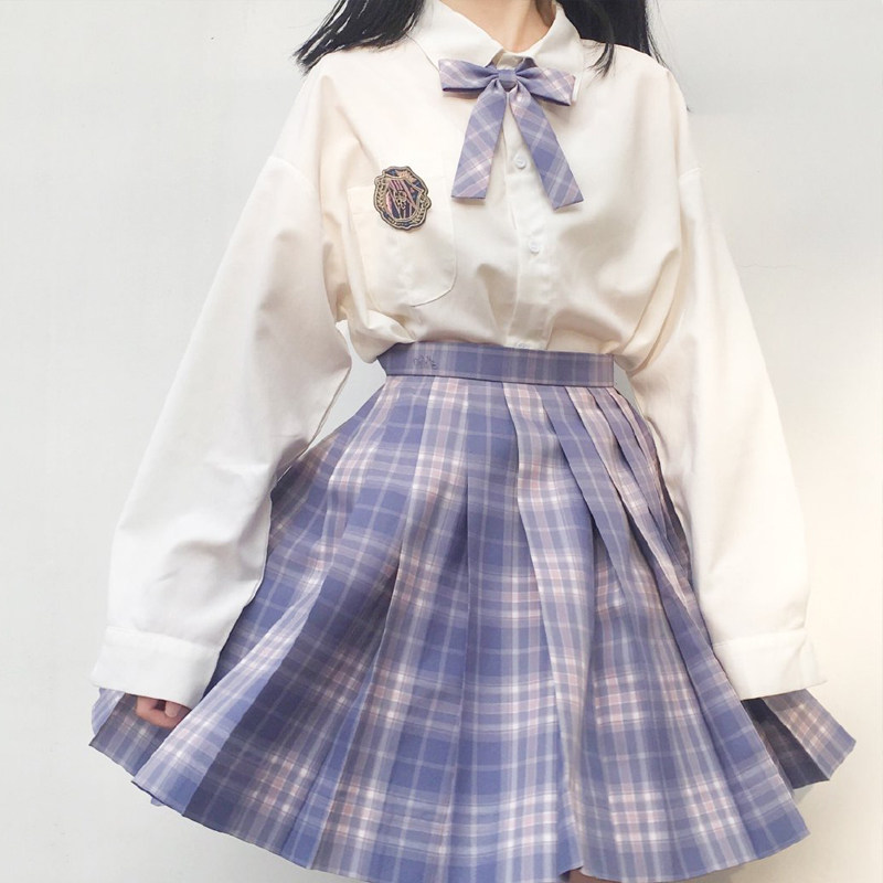 紫烟jk制服格裙正版一套无爱沙漏梗豆物语半身裙