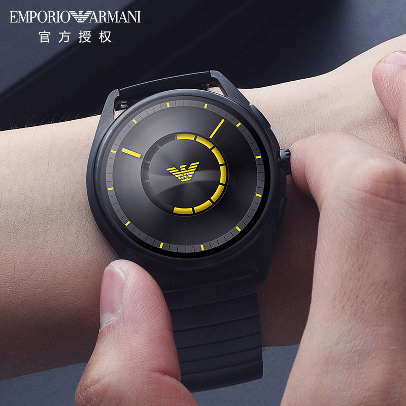 阿玛尼armani手表智能触屏腕表男定位心率监测新品art5006