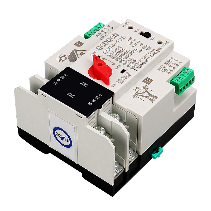 家用双电电源自动切换开关3p4p三相四线不断空气开关