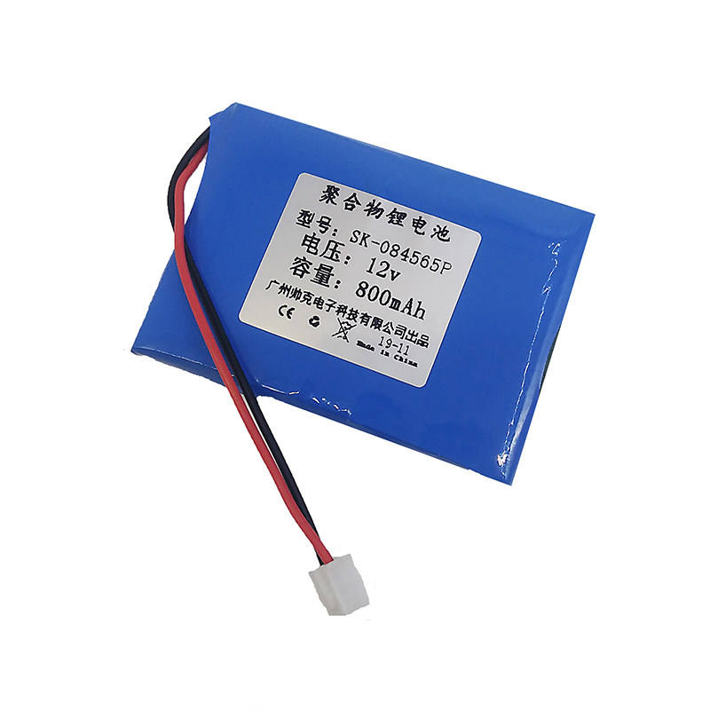 锂电池迷你12v12伏800mah超薄led灯小体积仪器电池