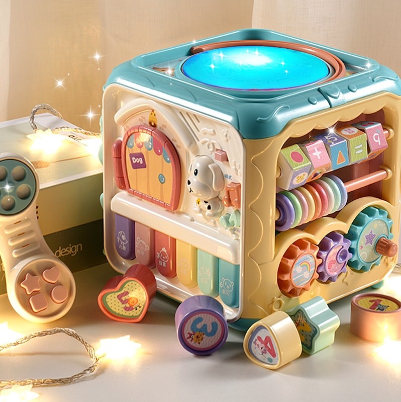 婴儿婴幼儿九个月个月玩具女孩儿童早教益智01岁摇铃