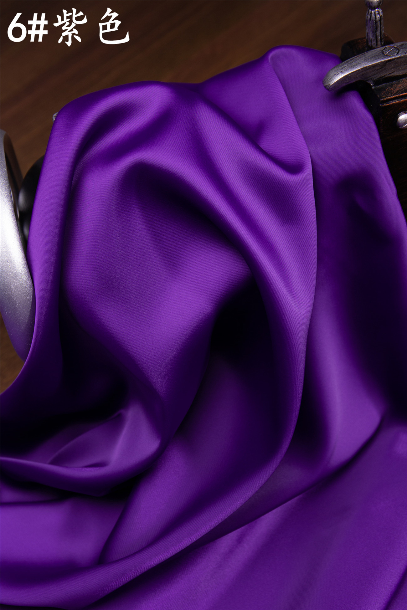 醋酸缎面丝绸面料真丝素绉绸缎光泽布料高档海绵垫