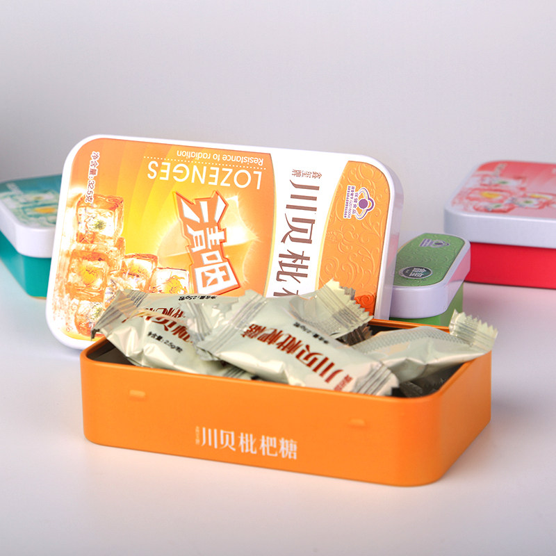 鑫玺润喉铁盒清凉大海川贝枇杷薄荷含片护嗓传统糖果
