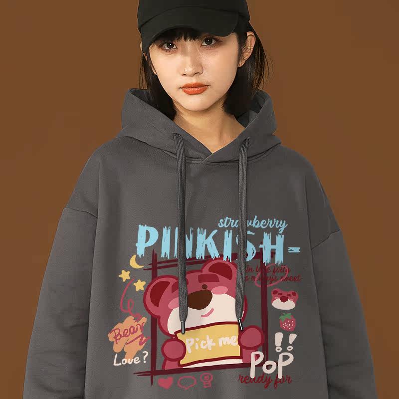 vintage少女卫衣女秋冬慵懒2022年新款韩版加宽松甜美卫衣