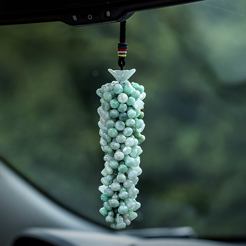 朴房高档翡翠葫芦多宝汽车挂件福禄出入平安车挂
