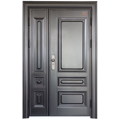 家用德诺防盗门甲级安全定制入户别墅对开钢质门新中式进户门