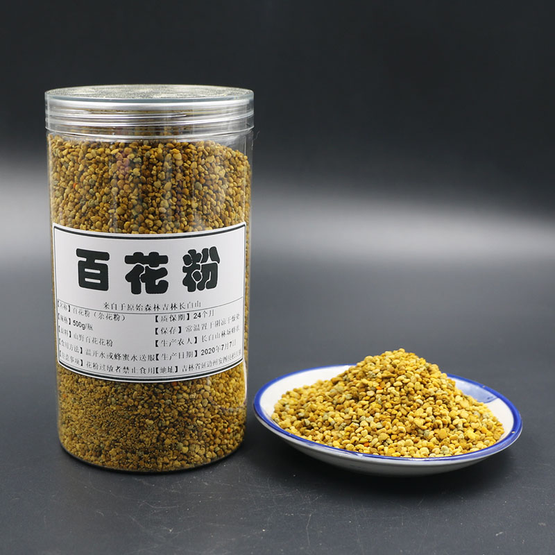 长白山百花粉食用蜂花粉东北森林野生杂花粉蜂蜜花粉500g瓶