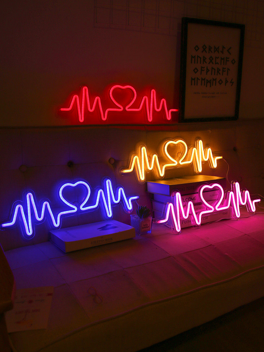 led霓虹灯网红装饰墙面酒吧氛围彩灯后备求婚装饰灯