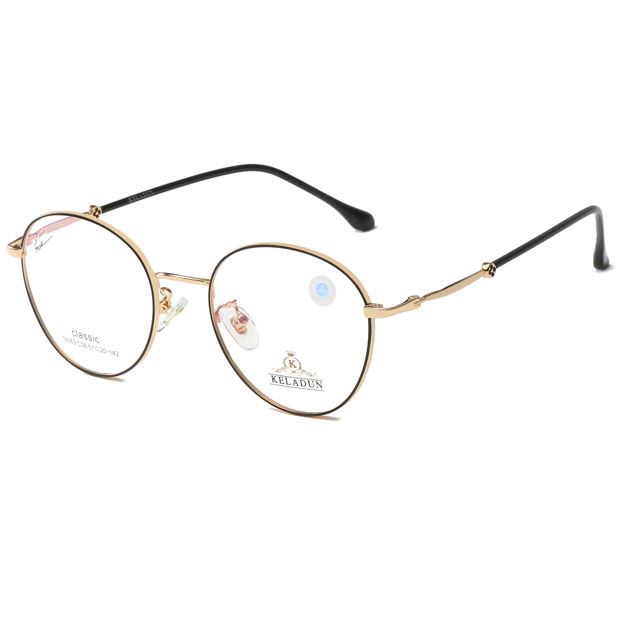 眼镜克莱顿超轻个性复古多边形镜框女可近视大脸眼镜架