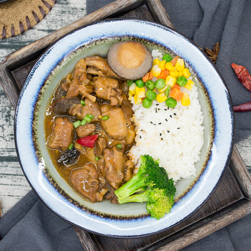 筷时尚快餐外卖200g黄焖鸡盖浇饭