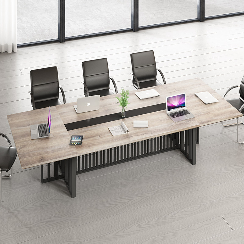 帷勋会议桌长方形培训洽谈简约现代1016人会议长桌会议桌