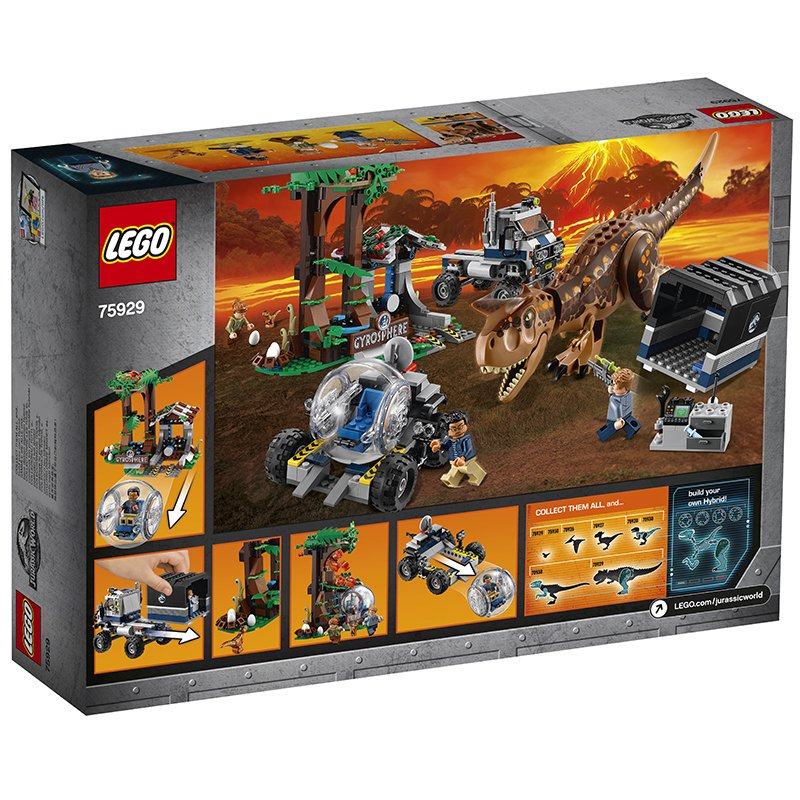 乐高侏罗纪全新新世界jurassicworld逃生舱大lego75929牛龙回旋建构