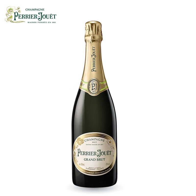 起泡法国巴黎之花干型香槟葡萄酒女生生气perrierjouet750ml起泡及