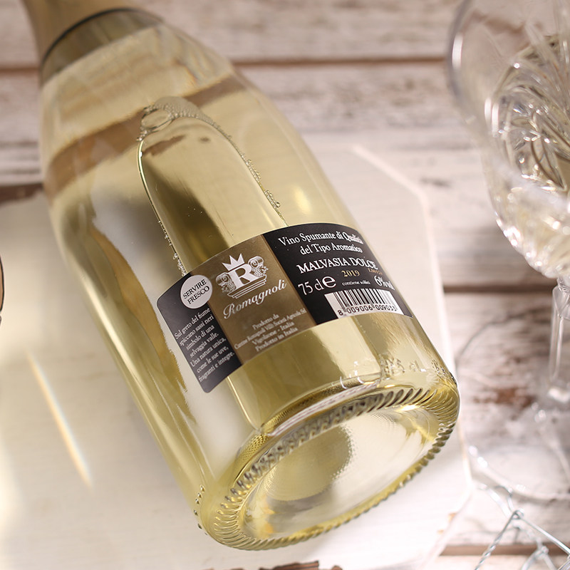 黑蜜石意大利进口香槟白葡萄酒莫斯卡托低醇甜型起泡气泡酒小甜水