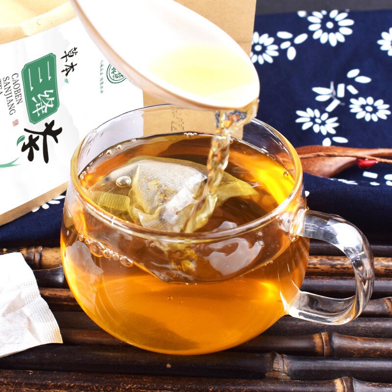 德聚聚兴正品草本三绛茶决明子牛蒡根葛根苦荞养生茶