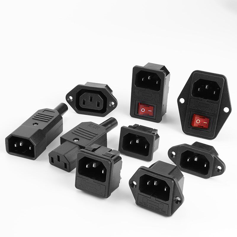 插头90度电车转角公母220v电源线3孔弯头插头