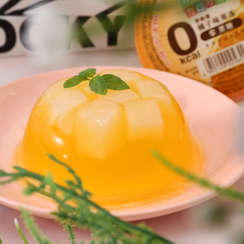 0卡0脂0能量tarami3颗果冻酸奶橘子味网红抖音女生不胖零食