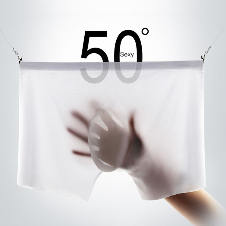 2021新款夏季男士内裤男冰丝无痕平角裤3D冲模青年学生四角裤透气