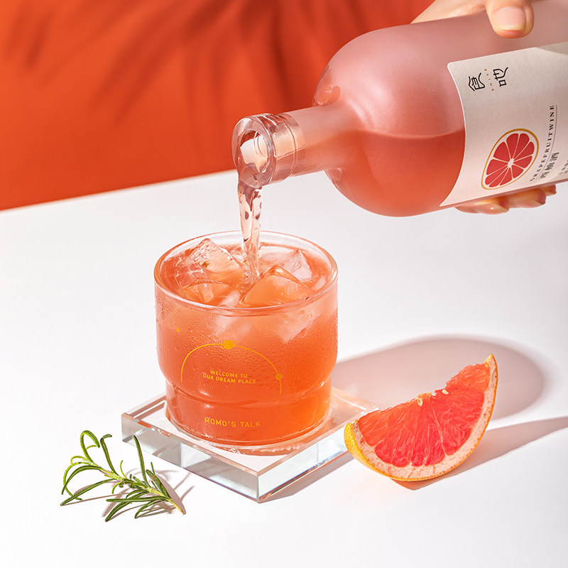 果酒食吔shiye女西柚酒柚子少女水果女士喜爱果酒