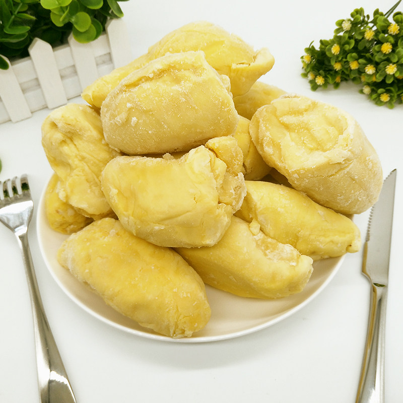 泰国金枕头榴莲肉冷冻无核冰冻榴莲果肉新鲜速冻榴莲冻肉水果商用