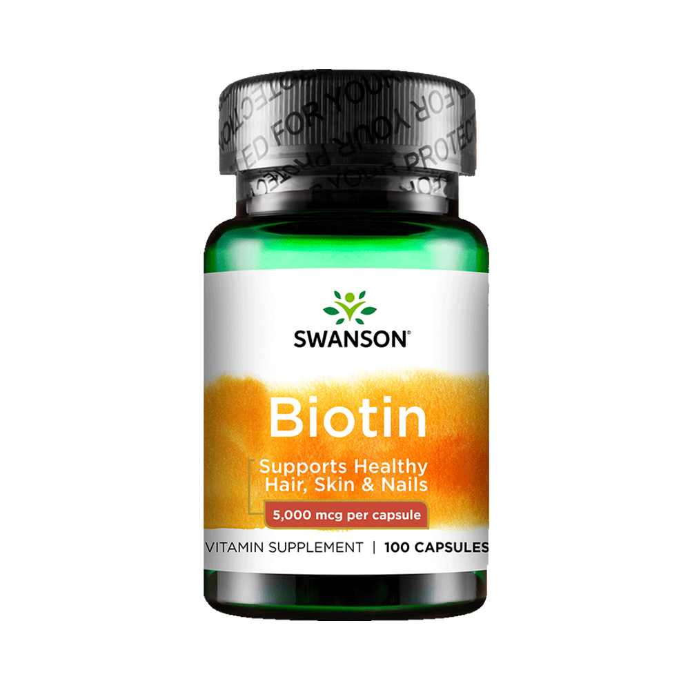 斯旺森100粒 Biotin生物素防脱发维生素 b7生发维生素h生发素胶囊 - 图0