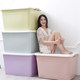 Storage box plastic extra large clothes finishing box thickening clearance large box home with cover storage box Storage box plastic extra large clothes finishing box thickening clearance large box home with cover storage box