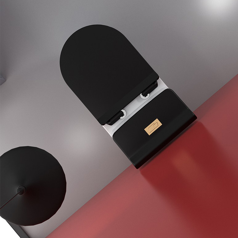 马桶德国adula彩色坐便器陶瓷家用卫生间抽水防溅普通坐便器