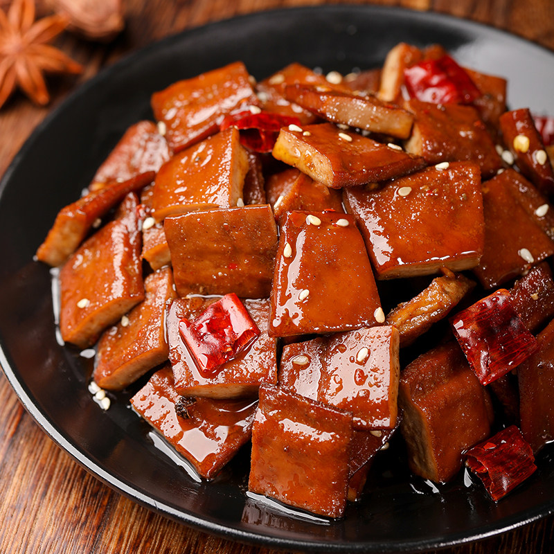 泸叼麻辣豆腐干网红零食175g香辣豆干四川特产卤味素食
