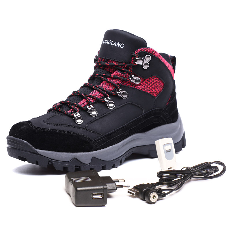 电热鞋充电加热保暖鞋男大脚狼电暖发热鞋子女智能可行走暖脚宝冬